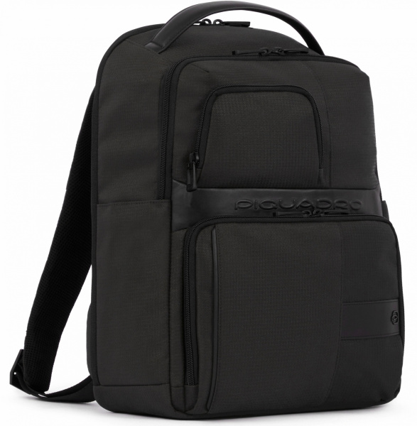 Рюкзак мужской Piquadro Wollem CA6238W129/N черный полиэстер/натур.кожа