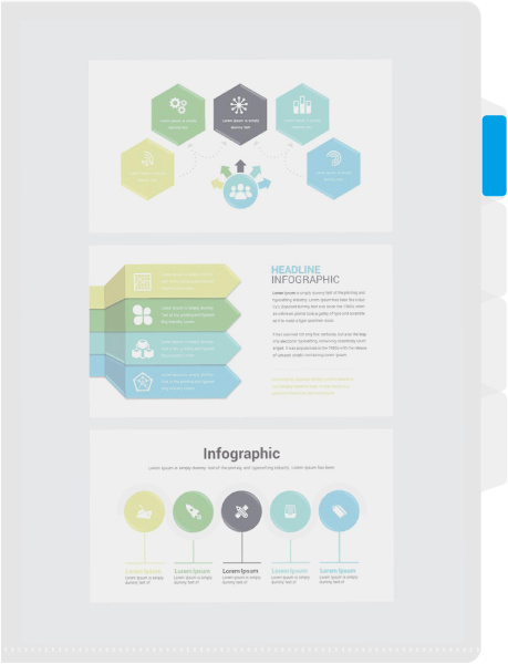 Папка-уголок Бюрократ -E356CLEAR 3 уровн. A4 пластик 0.15мм прозрачный