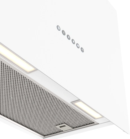 Вытяжка каминная Elikor Метеорит 60П-700-Э4Д белый управление: электронное (1 мотор)