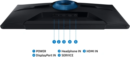 Монитор Samsung 32" Odyssey G3 S32DG300EI черный VA LED 16:9 HDMI матовая HAS Piv 250cd 178гр/178гр 1920x1080 180Hz FreeSync DP FHD 5.6кг