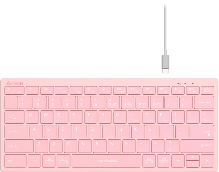 Клавиатура A4Tech Fstyler FBX51C розовый USB беспроводная BT/Radio slim Multimedia (FBX51C PINK)
