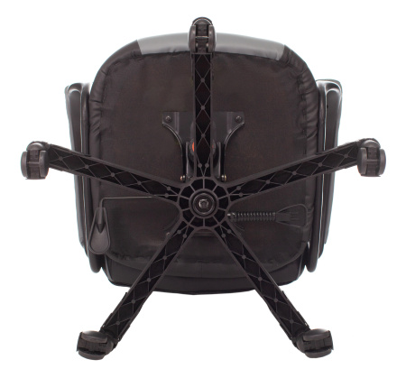 Кресло игровое Zombie GAME 17 черный/серый текстиль/эко.кожа крестов. пластик