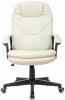 Кресло руководителя Бюрократ CH-868N слоновая кость OR-10 эко.кожа крестов. пластик