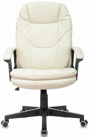 Кресло руководителя Бюрократ CH-868N слоновая кость OR-10 эко.кожа крестов. пластик