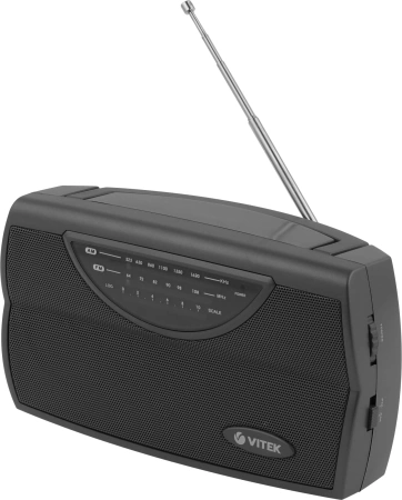 Радиоприемник настольный Vitek VT-3591 серый