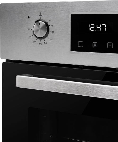 Духовой шкаф Электрический Weissgauff EOY 451 PDX нержавеющая сталь/черный