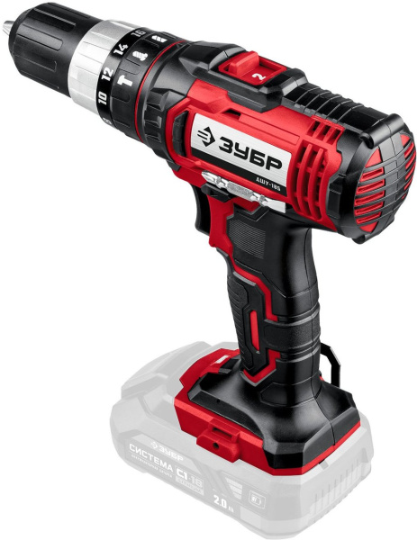 Дрель-шуруповерт Зубр ДШУ-185 аккум. патрон:быстрозажимной