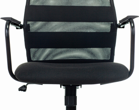 Кресло Бюрократ KB-5M черный TW-01 3C11 сетка/ткань с подголов. крестов. металл черный