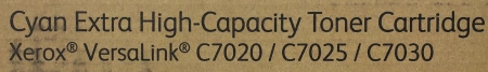 Картридж лазерный Xerox 106R03748 голубой (16500стр.) для Xerox VersaLink C7020/C7025/C7030