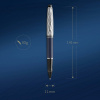 Ручка роллер Waterman Expert L`Essence du Bleu (CW2166429) LaqBlue CT F черн. черн. подар.кор.