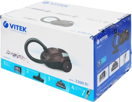Пылесос Vitek VT-8138 2200Вт коричневый/черный