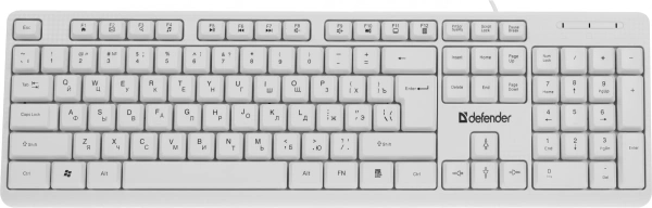 Клавиатура + мышь Defender Motion C-977 клав:белый мышь:белый/розовый USB Multimedia (45977)