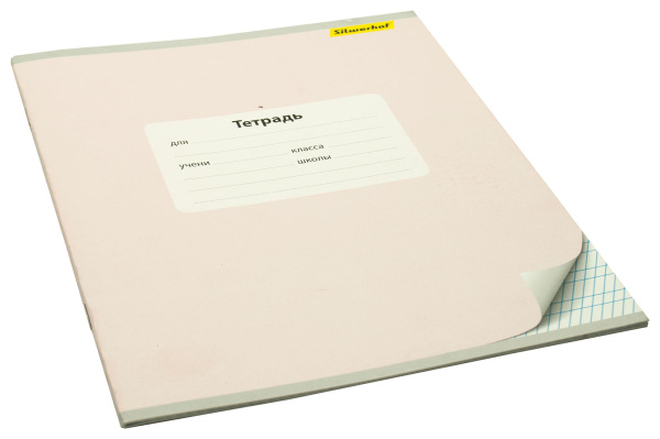 Тетрадь Silwerhof 721480-12 12л. част.кос.лин. A5 203х164 Монохром 5диз. мел.карт. вод.лак скрепка