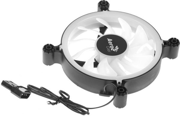 Вентилятор Aerocool Spectro 12 120x120mm 4-pin (Molex)20dB 140gr LED Ret