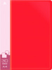Папка с 30 прозр.вклад. Бюрократ -BPV30RED A4 пластик 0.65мм торц.карм с бум. встав красный