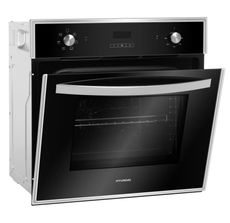 Духовой шкаф Электрический Hyundai HEO 6642 IX серебристый/черный