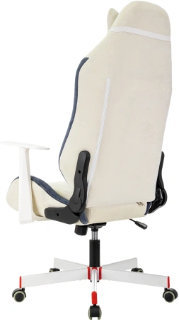 Кресло игровое A4Tech Bloody GC-830 белый с подголов. крестов. пластик белый пластик черный/белый
