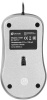Мышь Оклик 155M серебристый оптическая (1600dpi) USB (4but)