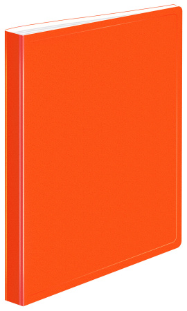 Папка с 10 прозр.вклад. Бюрократ Double Neon DNE07V10OR A4 пластик 0.7мм оранжевый