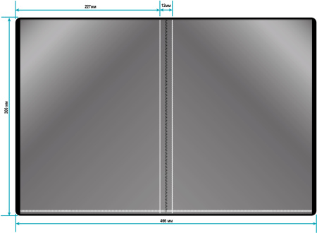 Папка с 10 прозр.вклад. Бюрократ -BPV10BLACK A4 пластик 0.6мм торц.карм с бум. встав черный