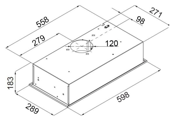 Вытяжка встраиваемая Maunfeld Crosby Hardy 60 черный управление: поворотные переключатели (1 мотор)