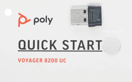 Наушники с микрофоном Poly B8200 черный мониторные BT оголовье (208769-01)