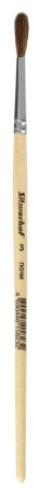 Кисть Silwerhof 981134 худож. пони круг. №3 дерев.лакир.ручка