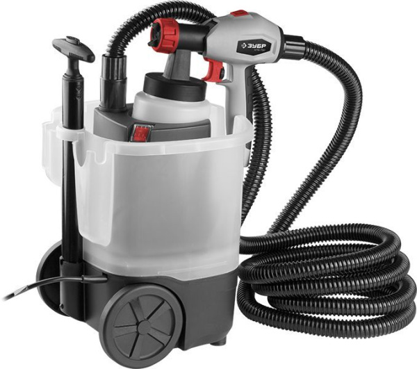 Краскопульт Зубр КПЭ-750 750Вт бак:800мл 800гр/мин