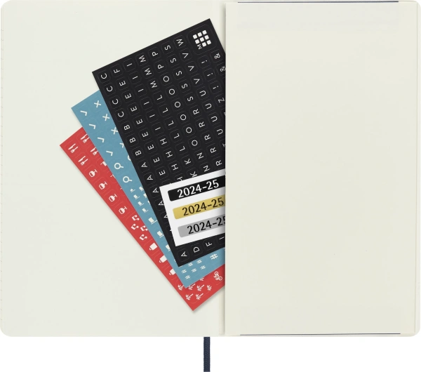 Еженедельник Moleskine ACADEMIC SOFT WKNT Large 130х210мм датир.18мес 208стр. мягкая обложка синий