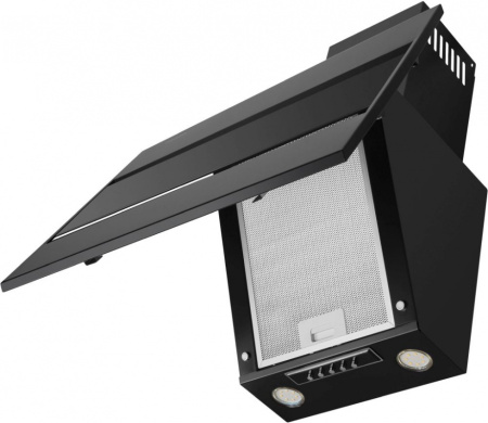 Вытяжка каминная Maunfeld Bridge 60 черный/черное стекло управление: кнопочное (1 мотор)