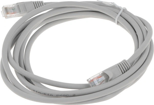 Патч-корд Buro LSZH UTP cat5E 3м серый RJ-45 (m)-RJ-45 (m) (UTP-5E-3M-G-LSZH)