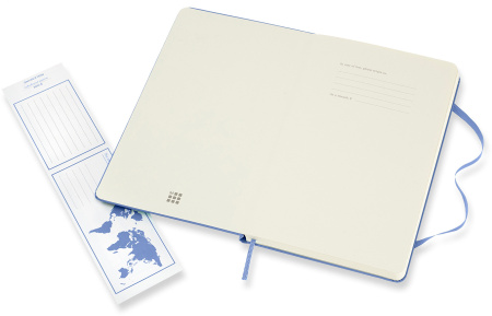 Блокнот Moleskine CLASSIC QP060B42 Large 130х210мм 240стр. линейка твердая обложка голубая гортензия