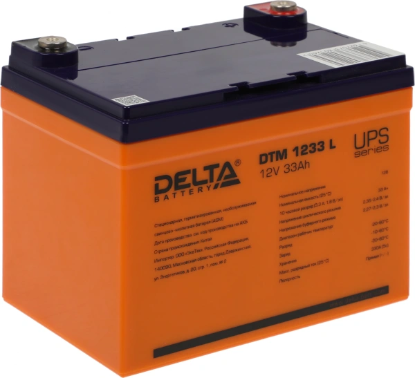 Батарея для ИБП Delta DTM 1233 L 12В 33Ач