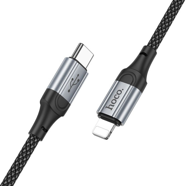 Кабель Hoco X102 Fresh iP USB-C-Lightning (m) 1м черный коробка