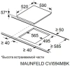 Индукционная варочная поверхность Maunfeld CVI594MBK2 черный