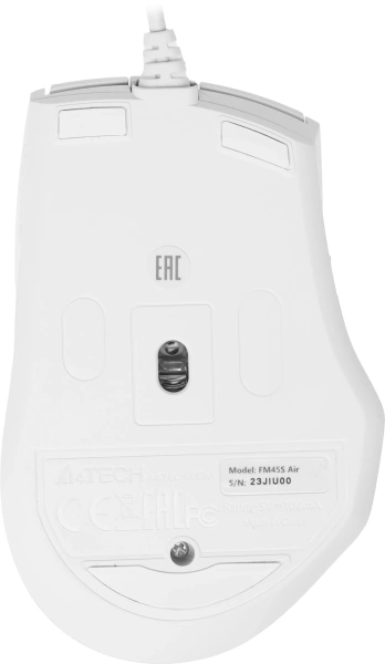 Мышь A4Tech Fstyler FM45S Air белый/серебристый оптическая (2400dpi) silent USB (7but)