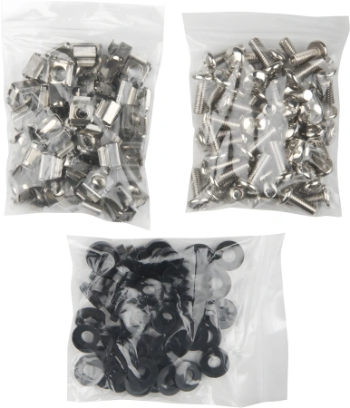 Винт Hyperline CNS-M6-16-50 М6х16 с гайкой с шайбой (упак.:50шт)