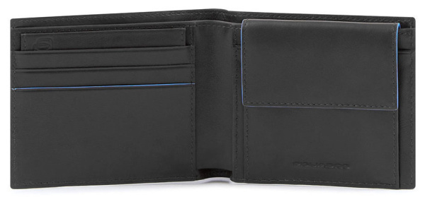 Кошелек мужской Piquadro Blue Square Revamp PU4188B2VR/N черный натур.кожа