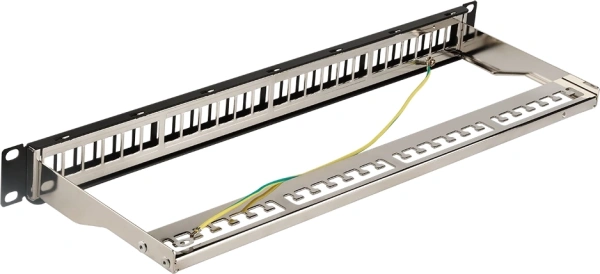 Патч-панель наборная Lanmaster LAN-PPN24OK-STP 19" 1U 24x FTP