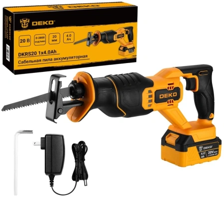 Сабельная пила Deko DKRS20 20Вт аккум. 2800ход/мин (085-1126)