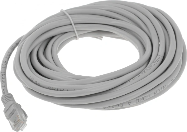 Патч-корд PP12-7.5M 1000G UTP 4 пары cat5E CCA molded 7.5м серый RJ-45 (m)-RJ-45 (m)