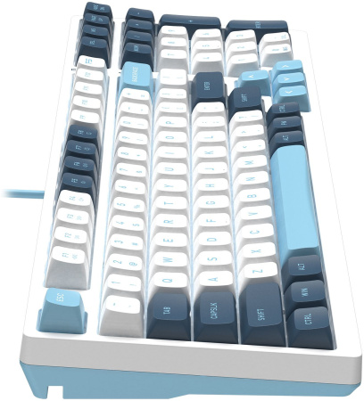 Клавиатура A4Tech Fstyler FS300 механическая белый/синий USB for gamer LED (FS300 PANDA SNOWBOARDING
