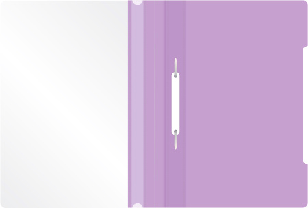 Папка-скоросшиватель Бюрократ Pastel -PSLPAST/VIO A4 прозрач.верх.лист пластик фиолетовый 0.14/0.18