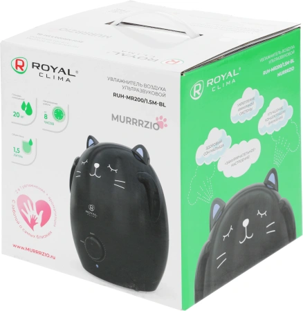Увлажнитель воздуха Royal Clima RUH-MR200/1.5M-BL 20Вт (ультразвуковой) черный