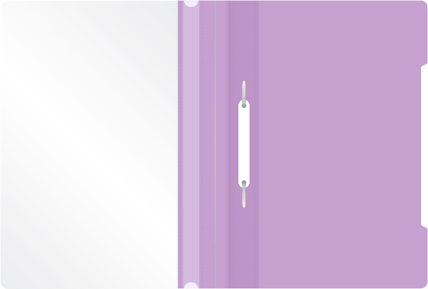 Папка-скоросшиватель Бюрократ Pastel -PSLPAST/VIO A4 прозрач.верх.лист пластик фиолетовый 0.14/0.18