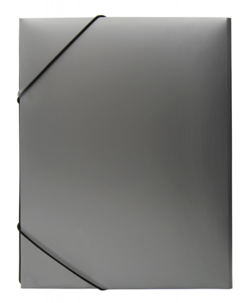 Папка на резинке Silwerhof Perlen 311918-77 A4 песок полипропилен 0.6мм серебристый металлик