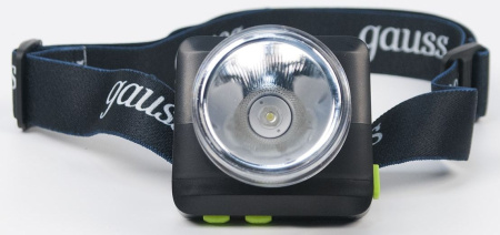 Фонарь налобный Gauss GFL401 черный 5Вт лам.:светодиод. (GF401)