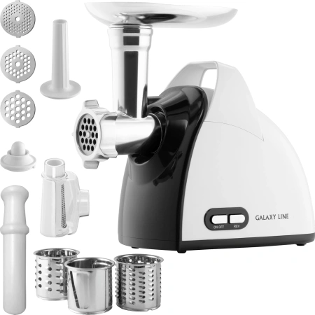 Мясорубка Galaxy Line GL 2420 1200Вт белый/серый