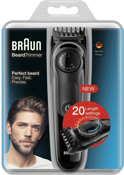 Триммер Braun BT3000 черный (насадок в компл:1шт)