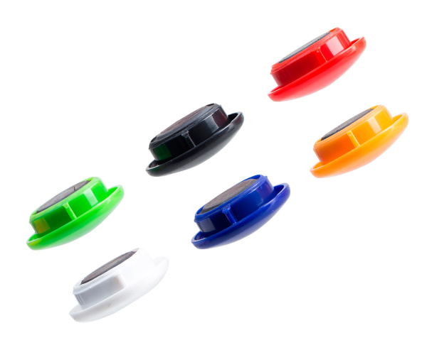 Магнит Deli E7825 для досок ассорти d30мм круглый (упак.:6шт)